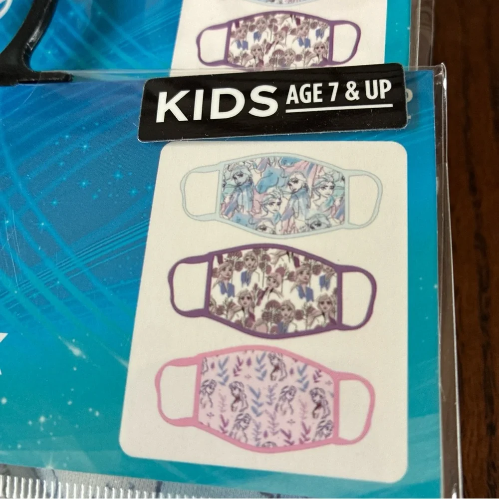 Disney Frozen 3 Cloth Face Masks Ages 7 & Up-Lot Of 10